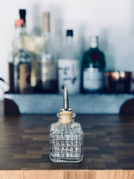 The Bar Glass Bitter Bottle (Square 5.25oz)
